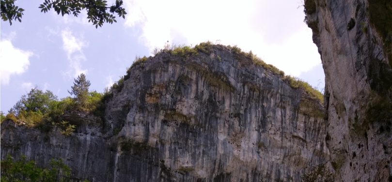 One of Omblèze rock faces
